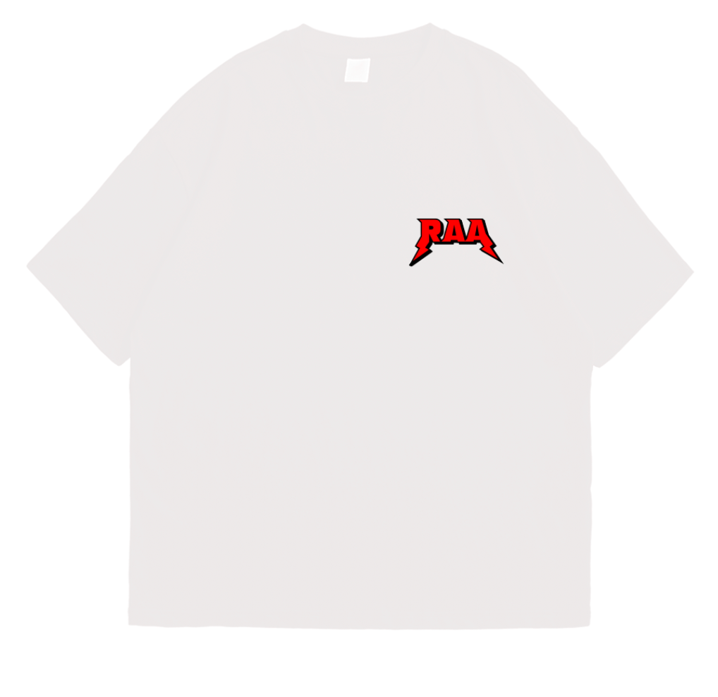 "SURRENDER MY SPIRIT" ESSENTIAL TEE (WHITE/RED)