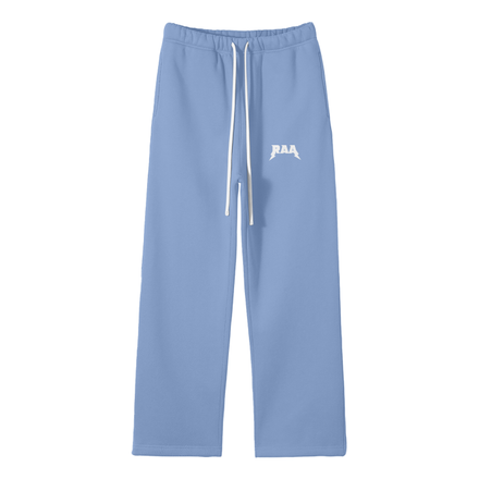 Medium Blue Fleece Straight Leg Sweats